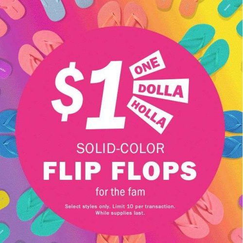 old navy $1. flip flop sale 219