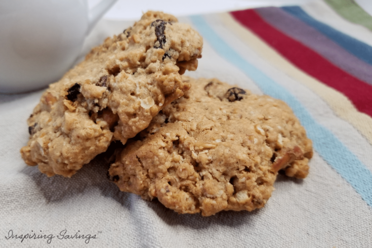 two salty sweet pretzel cookies cookies stacked