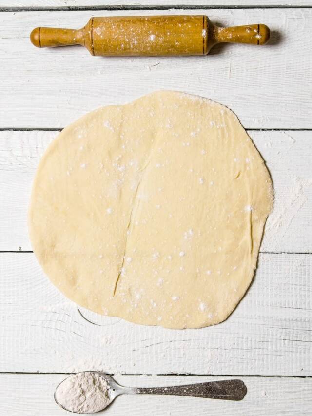 cropped leftover pizza dough