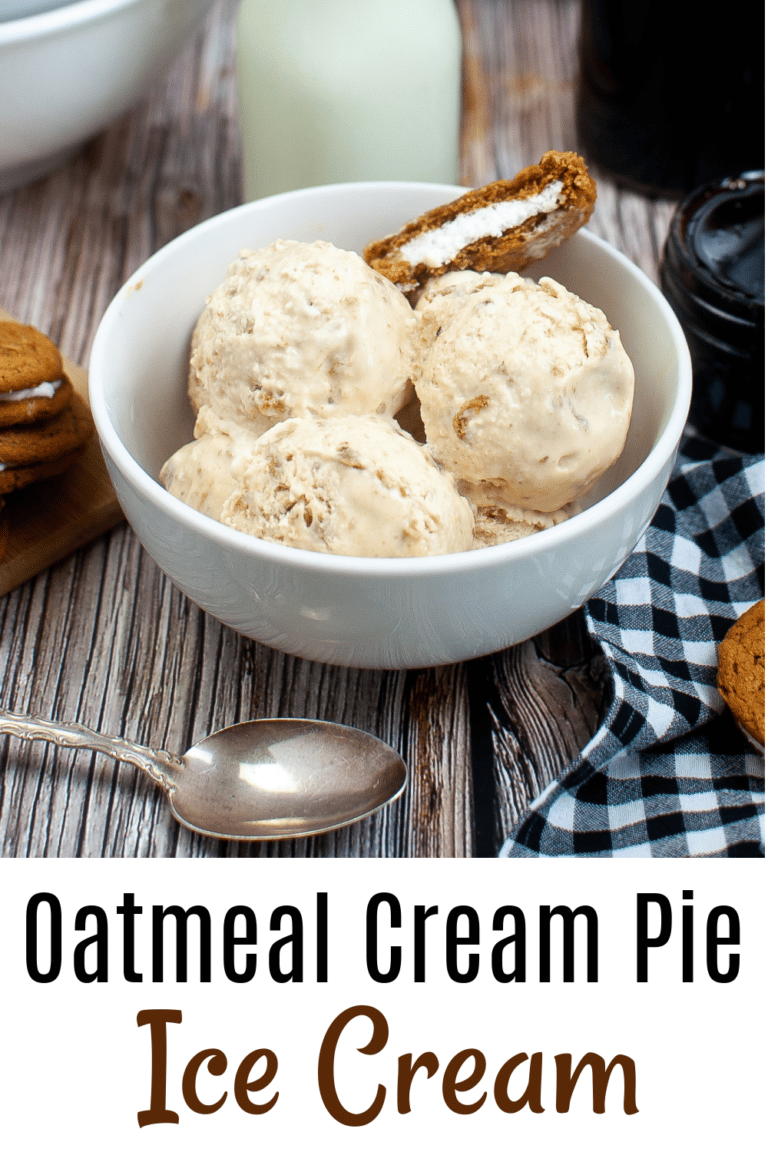 Homemade Oatmeal Creme Pie Ice Cream