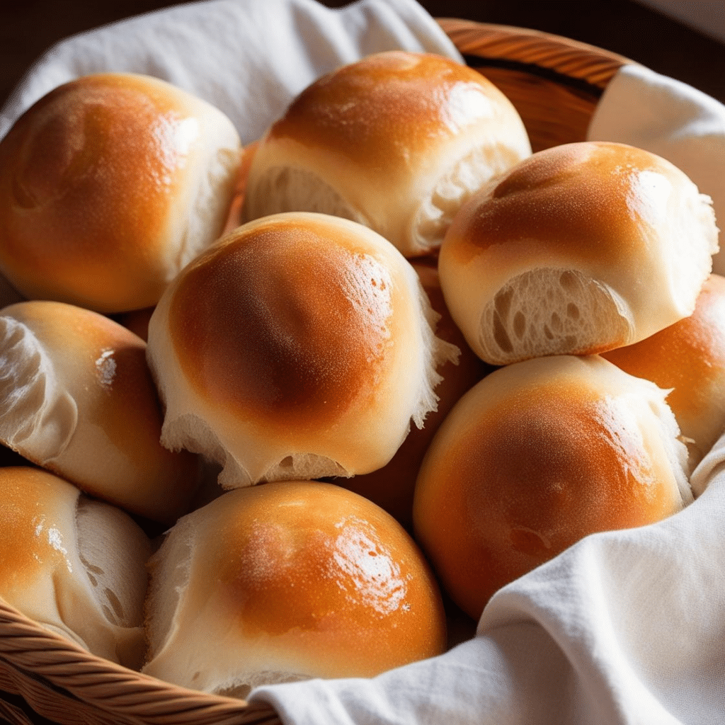 Dinner Rolls in Basket