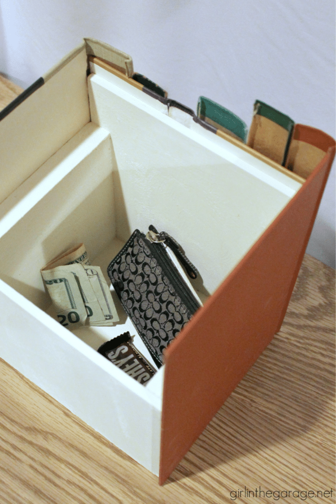 Secret Storage Book Box - from old books