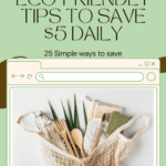 Easy and Eco Friendly Tips to Save  Daily